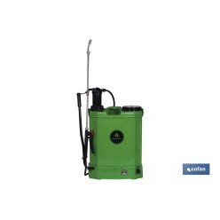 PULVERIZADOR DE ESPALDA 16 L DUAL- ELECTRICO/MANUAL