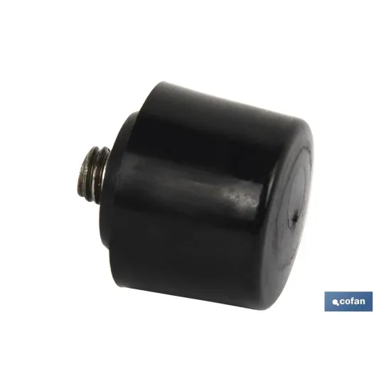 CABEZAL MARTILLO DE PU NEGRO Ø45 MM