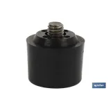 CABEZAL MARTILLO DE PU NEGRO Ø45 MM
