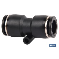 EMPALME RAPIDO RECTO PLASTICO T-10 Venta unitaria