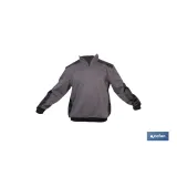 SUDADERA RANGER CUELLO CREMALLERA 280GMS GRIS-NEGRO T-XL