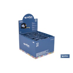 EXPOSITOR DE FLEXÓMETROS ANTIDESLIZANTES 16 MM X 3 M 12 UDS.