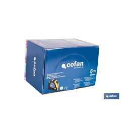 EXPOSITOR DE FLEXÓMETROS MAGNÉTICOS 25 MM X 8 M 6 UDS.