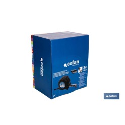 EXPOSITOR FLEXÓMETRO HOJA NEGRA DOBLE CARA 19 MM X 3 M 12 UDS.