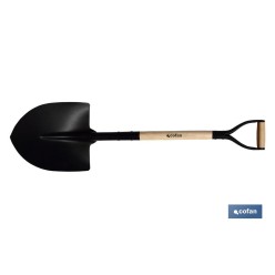 PALA DE PICO 340mm MANGO MADERA CERRADO