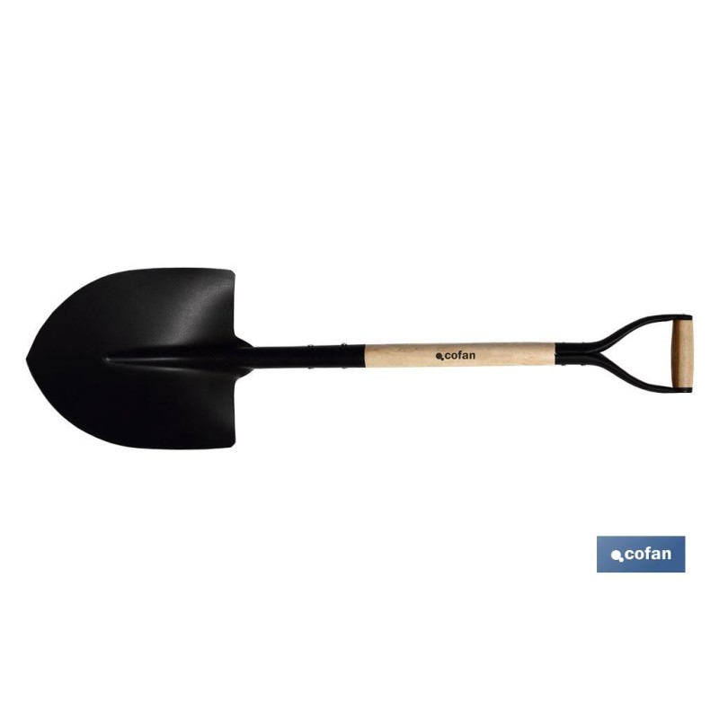 PALA DE PICO 340mm MANGO MADERA CERRADO