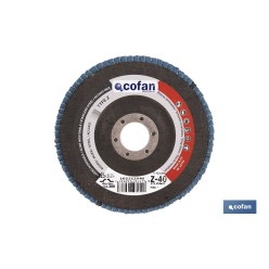 DISCO LAMINADO PROFESIONAL PLANO 125 MM. G-40 ZIRCONIO