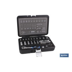 MALETIN 36 PCS PROFESIONAL VASOS 1/4