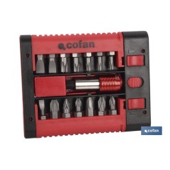 SET PUNTAS ADAPTADOR PH, PZ, TORX, SL  (15 pcs.)