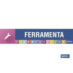 SEÑALETICA IMANTADA PORTUGUES PARA EXPOSITOR 975 x 200 mm - FERRAMENTA