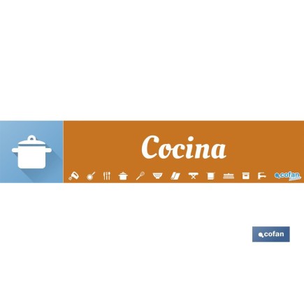 SEÑALETICA IMANTADA PARA EXPOSITOR 975 x 200 mm - COCINA