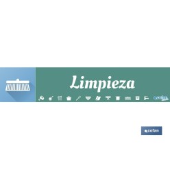 SEÑALETICA IMANTADA PARA EXPOSITOR 975 x 200 mm - LIMPIEZA