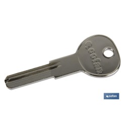 LLAVE EN BRUTO PARA CILINDRO DE SEGURIDAD