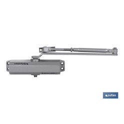 Cierrapuertas sin retención-40/65KGS-Acabado Plata