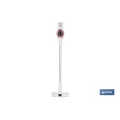 ASPIRADORA SIN CABLE CON SOPORTE A LA PARED COLOR BLANCO