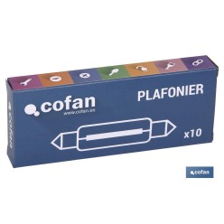 LÁMPARA PLAFONIER C10W (11X38mm) 12V venta unitaria