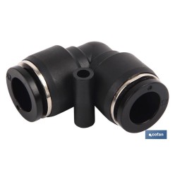 EMPALME RAPIDO CODO PLASTICO T-8 Venta unitaria