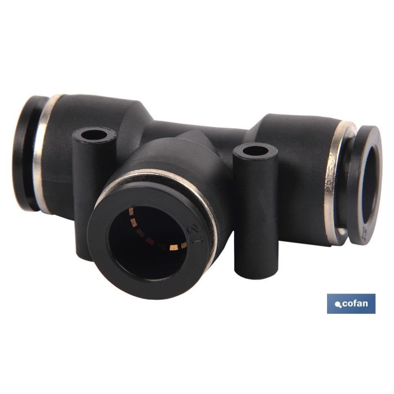 EMPALME RAPIDO PLASTICO T T-6 Venta unitaria