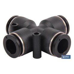 EMPALME RAPIDO FORMA CRUZ M-10 Venta unitaria