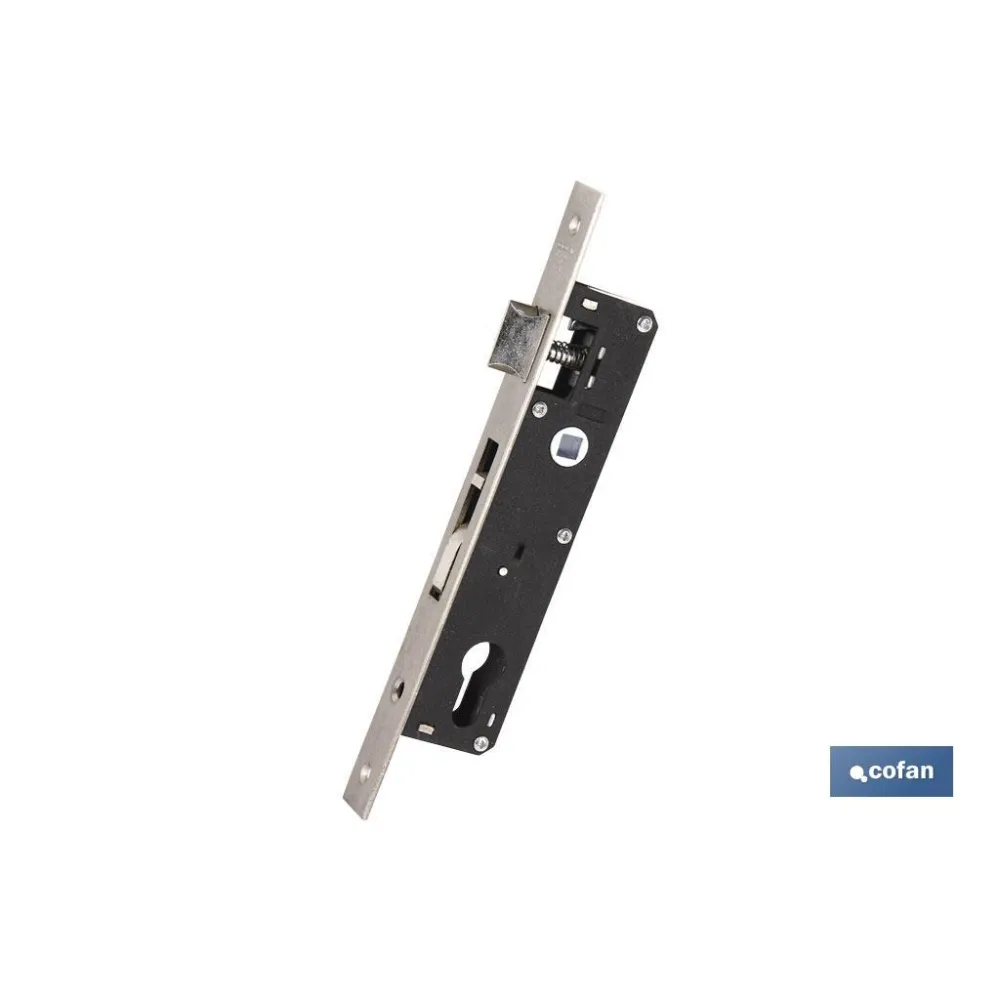 Cerradura Embutir Gancho D85E33 Inox (L.Corta)
