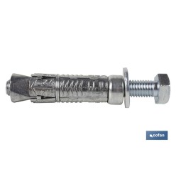ANCLAJE ZAMAK HPM M-8x50 CON TORNILLO 8.8 Venta unitaria