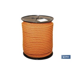 CARRETE CUERDA TR. HELICOIDAL 6 MM 200 MTS ROJO/AM