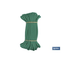 MADEJA CUERDA TRENZADA POLI 6MM 10M VERDE