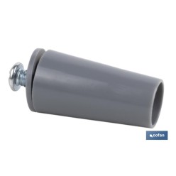 TOPE PERSIANA 40 MM GRIS CON TORNILLO M-6