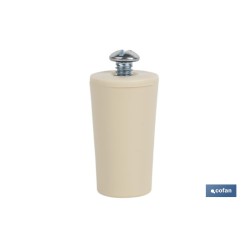 TOPE PERSIANA 40 MM MARFIL CON TORNILLO M-6