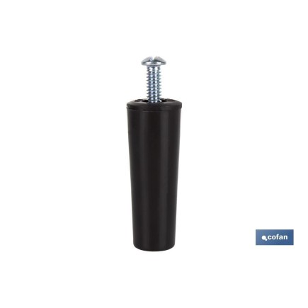 TOPE PERSIANA 60 MM MARRÓN CON TORNILLO M-6