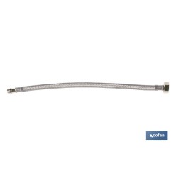 CONEXIÓN FLEXIBLE INOX M10x1 - H1/2 35 CM.