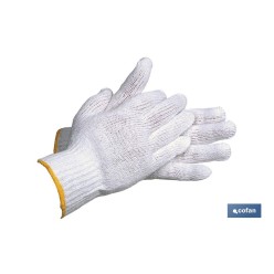 BLÍSTER DE GUANTE DE PUNTO DE ALGODÓN CON PUÑO ELÁSTICO VENTA UNITARIA