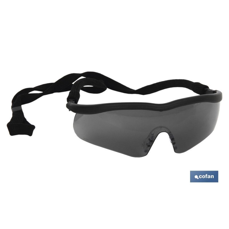 GAFAS SEGURIDAD SPORT OSCURA UV PROTECTION