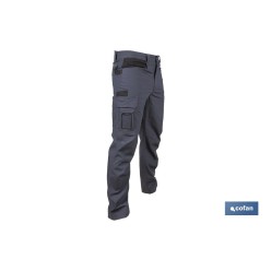 PANTALÓN DE TRABAJO LOKI ELASTANO 215 G/M2 GRIS ANTRACITA TALLA 60