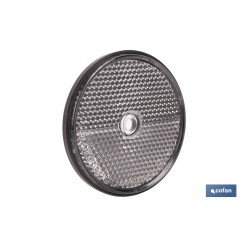 CATADIÓPTRICO REDONDO BLANCO Ø60 MM CON AGUJERO SIN TORNILLO