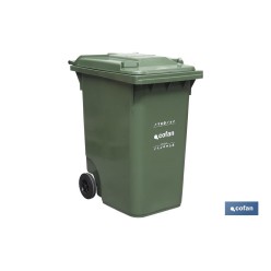 CONTENEDOR 2 RUEDAS 240LT COLOR VERDE