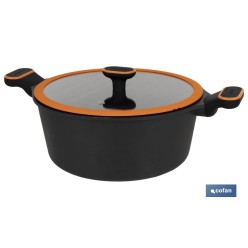 CACEROLA 28 CM FULL INDUCTION ALUMINIO FUNDIDO OLIVIER