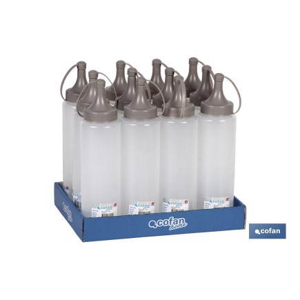 BOTELLA ACEITERA MODELO ALBAHACA 250ML COLOR PIEDRA 5X20cm