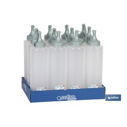 BOTELLA ACEITERA MODELO ALBAHACA  250 ML VERDE AGUA  5X20cm