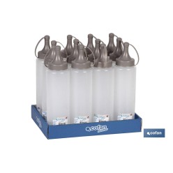 BOTELLA ACEITERA MODELO ALBAHACA 500 ML COLOR PIEDRA 6X23 CM VENTA UNITARIA