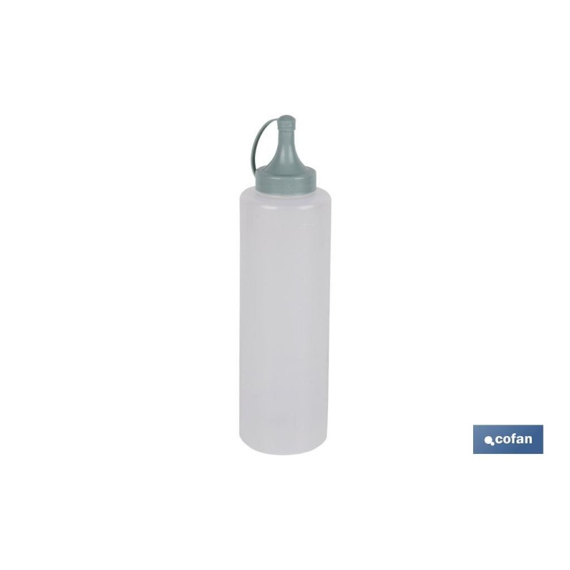 BOTELLA ACEITERA MODELO ALBAHACA 500 ML VERDE AGUA  6x23cm venta unitaria