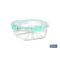 SET DE 2 RECIPIENTES DE BOROSILICATO MODELO AGATHA 520 ML - 800 ML