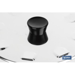 TAPA C/DESVAPO ACERO INOX 32 cm venta unitaria