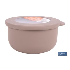 SET DE 3 RECIPIENTES REDONDOS CON TAPA 100 ML, 250 ML, 500 ML