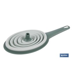 PACK DE EMBUDO Y COLADOR PLEGABLE VERDES