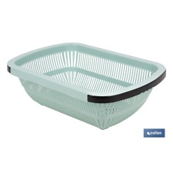 ESCURRIDOR RECTANGULAR EXTENSIBLE VERDE 50,5 X 24,5 X 11,5 CM