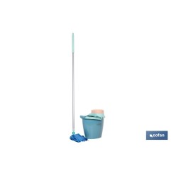 CONJUNTO FREGONA+CUBO ESCURRE  FÁCIL MODELO MARIEL14L 37x40x29 cm