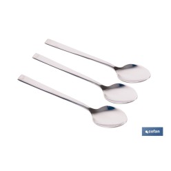 BL 3uds CUCHARA DE TE INOX C-18/10 MODELO BARI 1,5 mm