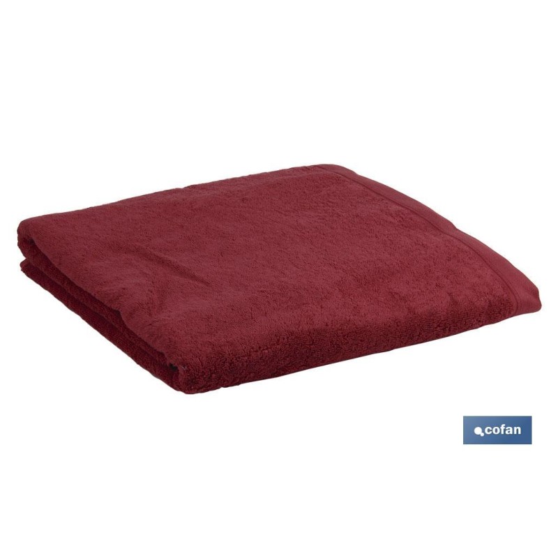 TOALLA DUCHA BURDEOS 580GR/M2  MODELO PARIS 70X140cm