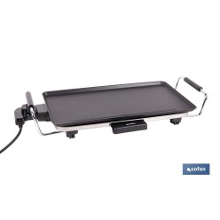 PLANCHA DE ASAR ELECTRICA 2000W 45 X 25 X 7 CM